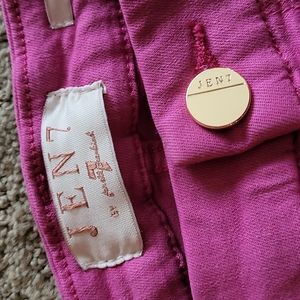 Jen7 by 7 for all mankind 10 fuchsia ankle skinny